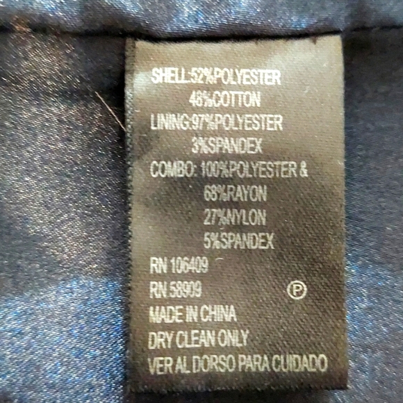 Antonio Malani Navy Blue Dress Size 10 - Picture 12 of 12